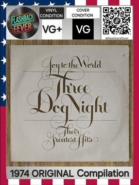 THREE DOG NIGHT•Joy to the World•1974 US Stereo (#DSD-50178)•Indianapolis Press